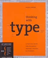 Book cover of Thinking With Type